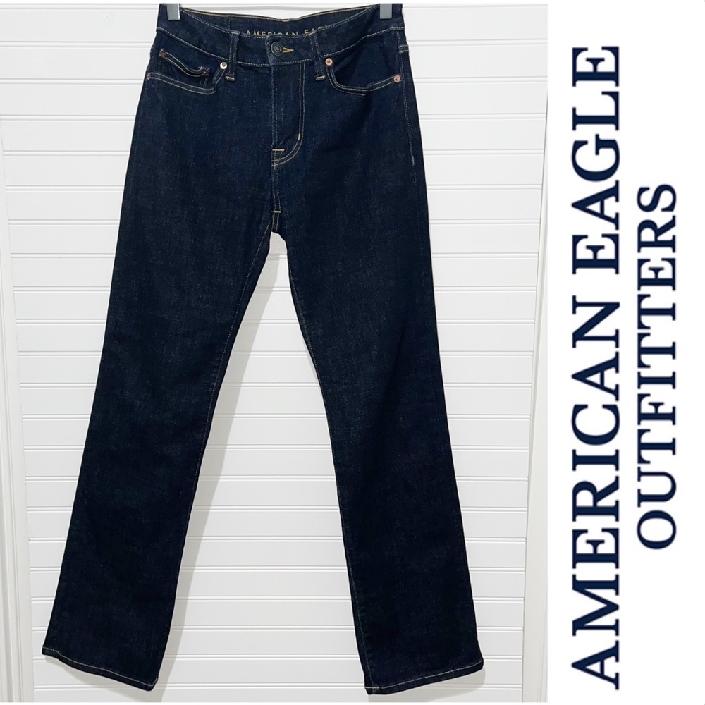 🦅NWOT-American Eagle Next Level Flex Original Bootcut Dark Wash Jeans 28x32